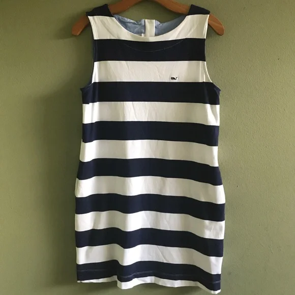 blue striped dress target J. Crew Navy Embroidered Detail Dress- Size XS  The Saved Collection